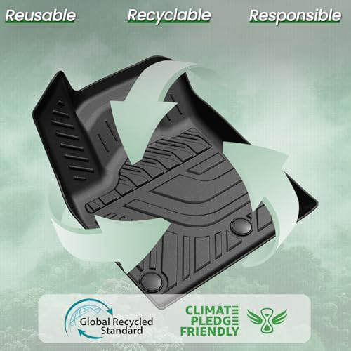 Floor Mats Set for Nissan Rogue 2021-2025 2026 (Not fit Sport), All Weather TPE Backrest Mat Trunk Mat Cargo Liner Door Sill Guards Accessories(for Nissan Rogue | 2021-2026)