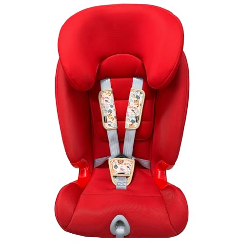 3 Pcs Car Seat Straps Shoulder Pads Suit for Kids : Ultra-Soft Child Car Seat Strap Covers, Kids Car Seat Strap Pads, Cute Plush Printed Seat Belt Covers, Hip Support, for Pushchair, Baby Stroller