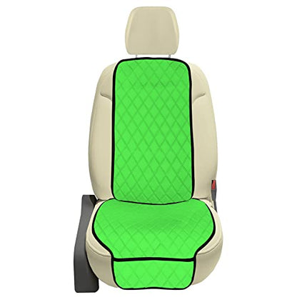 FH Group Car Seat Cushion – Neosupreme Single Front Seat Cover with Front Pockets, Airbag Compatible, Universal Fit Car Seat Cushion for Driver or Passenger Seat, SUV, Truck, Sedan & Van – Green - color: Green, style: Front