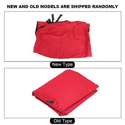 Garden Courtyard Outdoor Polyester Taffeta 3 Seats Swing Chair Hammock Seat Cushion Covers Gray Black Dark Blue Red Compatible with Swing Chair Seat Cushion (Red) - color: Red