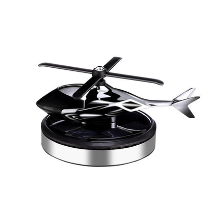 Car Air Fresheners with Solar Rotating Car Fragrance Diffuser Creative Car Perfume Decoration Car Dashboard Aromatherapy Ornament Solar Helicopter Perfume Ornament Home Office Desktop Decoration A