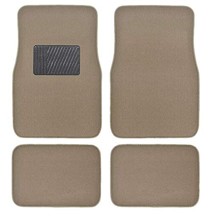 Motor Trend Premium Inter-Lock Backing Carpet Car Floor Mats - Front & Rear, Thick & Durable Auto Protection, Fits Most Cars Truck SUV Coupe Sedan