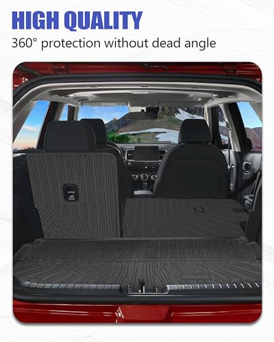 Cargo Liners Backrest Mat for Hyundai Venue Accessories 2020-2025 2026 with Hook&Loop Rear Trunk Mat Rear Seat Back Cover Protector All Weather Anti-Slip Split Dog Liner 3 PCS - size: Venue 2020-2025 2026