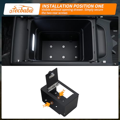 Center Console Safe Compatible with 2024-2026 Hyundai Santa Fe Carbon Steel Car Lock Box Auto Vault with Code Hidden Car Safe for 2025 Santa Fe Accessories