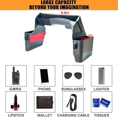 Center Console Organizer Tray Gear Shift Storage Hook 3 PCS Assemble | for Jeep Gladiator 2020-2026 and Jeep Wrangler JL JLU 2026 2025- 2018 Rubicon Sahara 4xe Interior Accessories US Patent