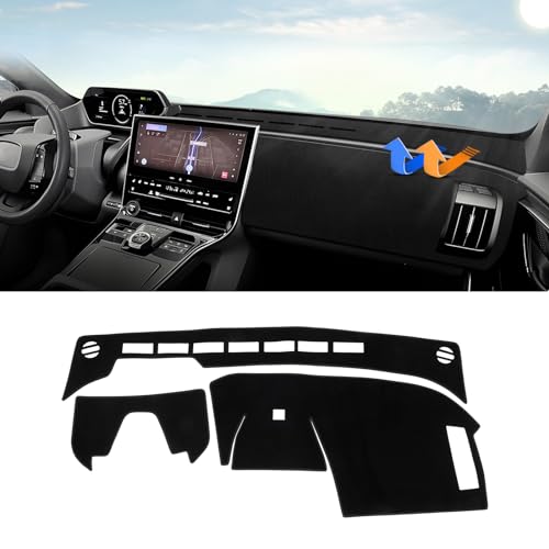 Autorder Dashboard Cover Mat for Toyota bZ4X /Subaru Solterra 2023 2024 2025 Accessories Dash Cover Upgrade Velvet Dash Mat Sunshade Glare UV Rays Protector - size: 2023-2025 Toyota bZ4X