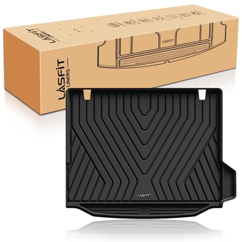 LASFIT Cargo Mat Fits for BMW X3 2024 2023 2022 2021 2020 2019 2018, Custom Fit TPE All Weather for BMW X3 M /M40i/30i/M Competition Trunk Mats Liner, Black (Don't Fit X3 30e) - size: 2) X3 2018-2024 | Cargo Liner