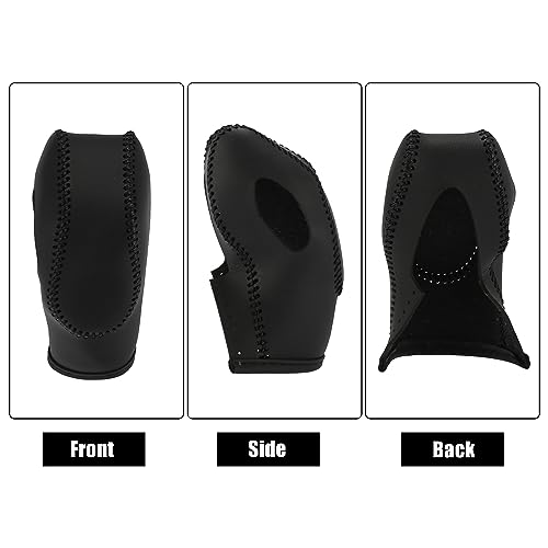 X AUTOHAUX Car Faux Leather Gear Shift Knob Cover for Ford Focus Escape Fusion Fiesta Transit Van Black - color: Black
