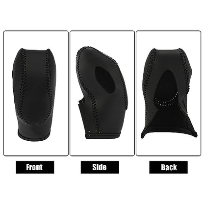 X AUTOHAUX Car Faux Leather Gear Shift Knob Cover for Ford Focus Escape Fusion Fiesta Transit Van Black - color: Black