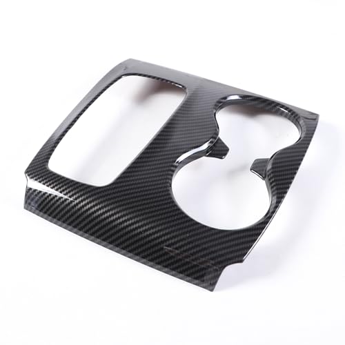Gear Shift Panel Cover for Honda Pilot 2016-2020/ Honda Ridgeline 2017-2020, Gear Shift Knob Console Panel Trim, ABS Center Console Cup Holder Frame Anti-Scratch Protector Accessories (Carbon Fiber) - color: Carbon Fiber
