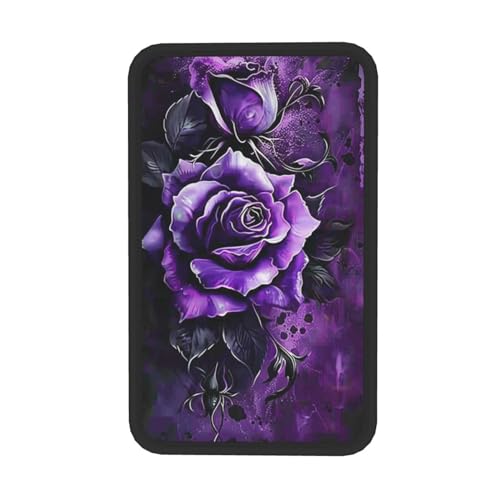 Universal Car Center Console Cushion Pad, Purple Rose Soft Waterproof Car Center Console Cover Auto Armrest Seat Box Cover Protector for Most Vehicle SUV Truck Car - color: Purple Rose