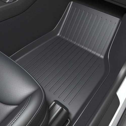 SUPER LINER 2025 2026 Tesla Model Y Juniper Floor Mats & Accessories & Extra-Thick TPE Cargo Liners CabinProtect™ for 5-Seater | All-Weather Pet & Child-Friendly System(Not for Standard)