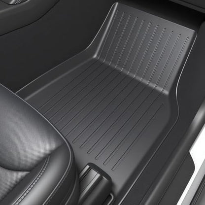 SUPER LINER 2025 2026 Tesla Model Y Juniper Floor Mats & Accessories & Extra-Thick TPE Cargo Liners CabinProtect™ for 5-Seater | All-Weather Pet & Child-Friendly System(Not for Standard) - size: 9-Piece Set | Small