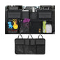 Car Trunk Organizer, Large Capacity Hanging Collapsible Vehicle Backseat Storage Bag with 8 Pocket, Foldable Automotive Trunk Organizer Bag for Travel, Universal for Sedan MPV SUV