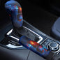 AFPANQZ Car Gear Shift Knobs Covers with Hand Brake Cover Sleeve 2 Piece Set Butterfly Starry Cloud Print Car Hand Brake Cover for Women Men, Car Accessories for Women Men - color: Butterfly Starry Cloud
