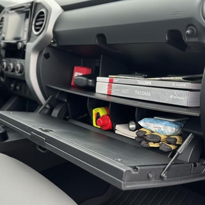 Vehicle OCD - Center Console Divider, Tray, and Glove Box Organizer for Toyota Tacoma (2016-2023) - Made in USA - SLX501 - size: 2016-2023, style: Boxed Set