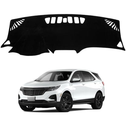 Dash Cover Mat Compatible with Chevy Equinox 2018-2024 (Without HUD) Car Interior Dashboard Cover Mat Nonslip Dashmat Sunshade Glare UV Rays Protector Accessories Custom Fit - size: Compatible with Equinox 2018-2024(Without HUD)