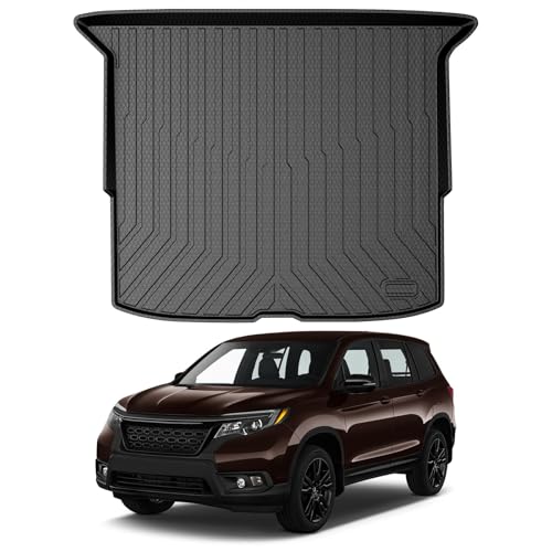 Mixsuper Cargo Liner Custom Fit for 2019-2025 Honda Passport All Weather Trunk Liner Anti-Slip Rear Cargo Mat Black