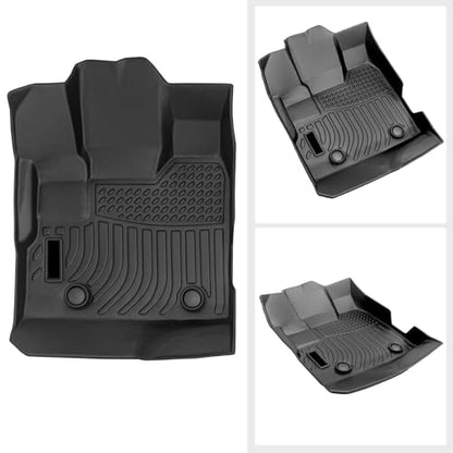 Floor Mats Compatible with 2010 2011 2012 2013 2014 2015 2016 2017 Equinox Terrain All-Weather TPE Rubber Floor Liners 2 Row Carpets Black