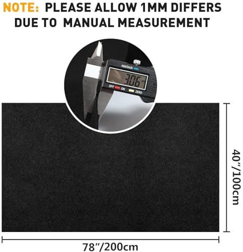 78"x40" Black Underfelt Carpet for Speaker,Sub Box Carpet, Auto,RV,Boat,Marine,Truck,Car Trunk Felt Liner Carpet