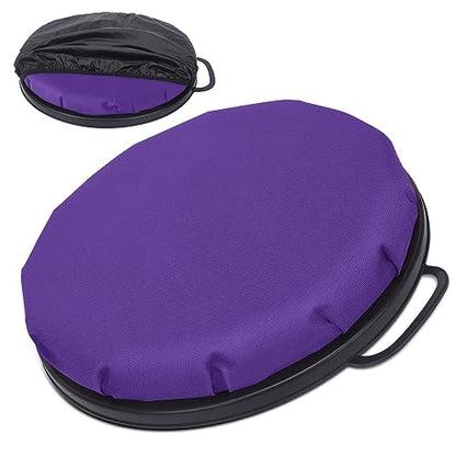 WarBull 5 Gallon Bucket Seat, 360-Degree Swivel Seat Foam Cushion Bucket Seat Lid with Waterproof Cover for Dove Duck Hunting, Fishing, Baseball, Gardening and Camping - color: Purple