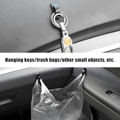 10 PCS Car Sticky Hooks, Multifunctional Vehicle Adhesive Hooks, Hanging Auto Storage Hooks for Key USB Cable Earphone Cable, Universal Interior Decor Car Accessories