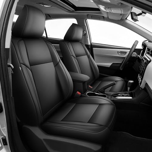 TTX LIGHTING Car Seat Covers for Toyota Corolla 2014-2019 Seat Covers Waterproof Full Set Breathable Faux Leather Custom Fit Car Protector Cushion Accessories - size: 6.Corolla 2014-2019 5 Seat Full Set