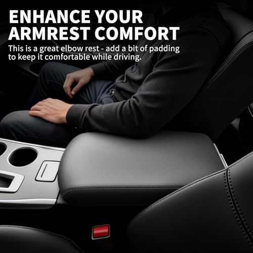 Center Console Armrest Cover Compatible with Nissan Altima 2013-2018 Accessories, Premium Leather Arm Rest Cover Pad, Car Middle Console Cover (Black) - size: 2013-2018 Nissan Altima