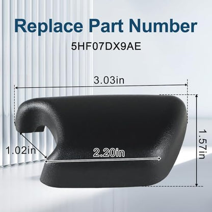 Front Seat Belt Turning Loop Cover Compatible with Jeep Wrangler JK 2011-2018 Replace#：5HF07DX9AE - size: 5HF07DX9AE