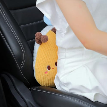 Bee-Shaped Car Lumbar Pillow Back Support Pillow for Car -1 PCS - color: Bee Lumbar Pillow -1 Pcs