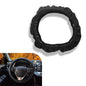 Car Steering Wheel Cover, Microfiber Leather Steering Wheel Cover，Anti-Slip Breathable Steering Wheel Protector，15 inch Universal for SUV, Truck, Van (Black) - color: Black