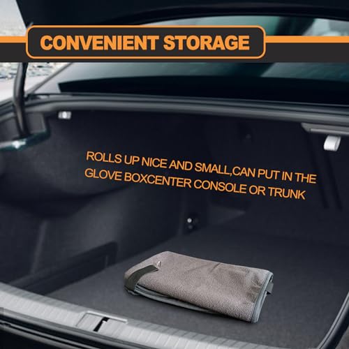 KEVWR Car Waterproof Towel Front Seats Seat Covers, Washable Seat Protector, Fit Beach Swimming Outdoor Sports, Compatible with Most Cars Trucks Suvs Car (Grey) - color: Gray
