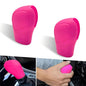 Eratus Pack-2 Car Shift Knob Cover, 2.36" x 3.15" Non-Slip and Scratch-Resistant Shifter Lever Protector, Flexible Silicone Perfect Fit Comfortable Handle Decoration, Universal for Cars (Pink)