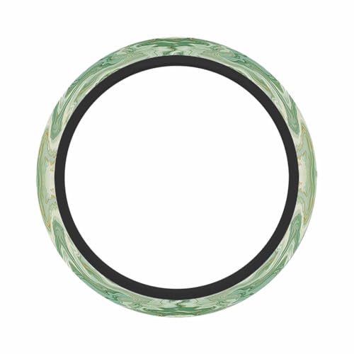 Marble Texture Elastic Steering Wheel Cover Abstract Background Golden Steering Wheel Cover Anti Slip Protective Case Universal Stretch Steering Protector - color: Multi1117