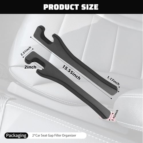 2026 New Car Seat Gap Filler,2PCS Soft Seat Gap Filler Strip for Block Items Slipping into Gaps,Universal Car Seats Gaps Plug Cars Interior Accessories for Cars SUVs