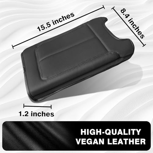 Center Console Armrest Cover Fit for Ford F-150 F150 2009-2014 Accessories, Comfort Armrest Pad Console Lid Cushion Vegan Leather Regular Thick(Bucket Seat ONLY) - size: 2) 09-14 |F150| Bucket Seat, Regular