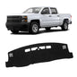 KUST Dash Cover for 2014-2018 Chevy Silverado/GMC Sierra 1500,2015-2019 Chevrolet Silverado/GMC Sierra 2500HD 3500HD (NOT Covering the Speaker Holes) Dashboard Cover Polyester Non-Slip Black - size: Silverado 14-18(Black)