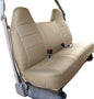 Custom-FIT Artificial Leather Front Bench seat Covers Designed for Ford F-250 350 450 (Beige) - color: Beige