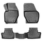 RizLiner Volvo XC60 2010-2017 Custom Fit Floor Mats Rubber 3D Car Mats Laser Measured Floor Liners All Weather Heavy Duty Waterproof Odorless Non-Slip TPE (Front & Rear, Black) - size: XC60 2010 - 2017