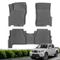 Floor Mats for 2008-2021 Nissan Frontier Crew Cab, All Weather TPE Floor Liners Custom Fit Frontier Heavy Duty Car Mats 1st & 2nd Mat Accessories Odorless Anti Slip Black - style: 33) For Nissan Frontier | 2008-2021 | 1st & 2nd Row