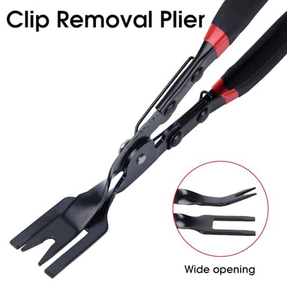 Panel Clip Pliers - Automotive Door Panel Upholstery Trim Clip Removal Tool Plier, Interior Clip Fastener Rivet Push Pin Panel Pliers, Car Vehicle Dashboard Clip Remover Plier Repair Tool