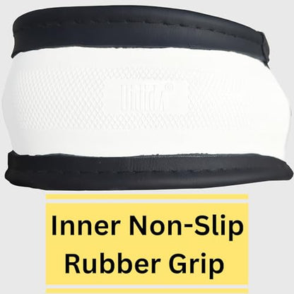 Steering Wheel Cover, Black, Real Genuine Leather, 15 inch, for Men and Women, Universal, Stretch On, Heat Resistant, Stays Cool, Non-Slip, HANWOLF - color: Black, size: Medium (14.5 to 15.375 inch diameter)