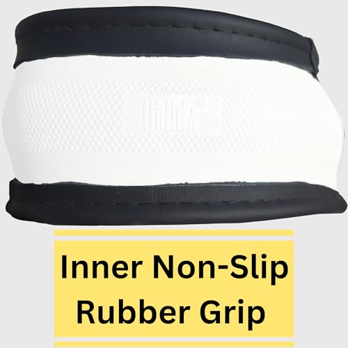 Steering Wheel Cover, Gray, Real Genuine Leather, 15 inch, for Men and Women, Universal, Stretch On, Heat Resistant, Stays Cool, Non-Slip, HANWOLF - color: Dark Gray, size: Medium (14.5 to 15.375 inch diameter)