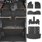 Floor Mats Compatible with 2020-2025 Kia Telluride 7&8 Seats (NOT for 2027) Cargo Mat Cargo Liner Back Seat Cover 2024 Telluride Accessories (Trunk Mat with Backrest Mats+Floor Mats) - style: For Kia Telluride | 2020-2025