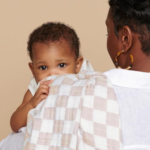 Itzy Ritzy Breastfeeding Boss Multi-Use Cover – A Nursing Cover, Swaddle, Car Seat Wrap, Tummy Time Mat & Burp Cloth All in One – Made of Soft Muslin Fabric & Measures 47” x 47” (Checkerboard) - color: Checkerboard