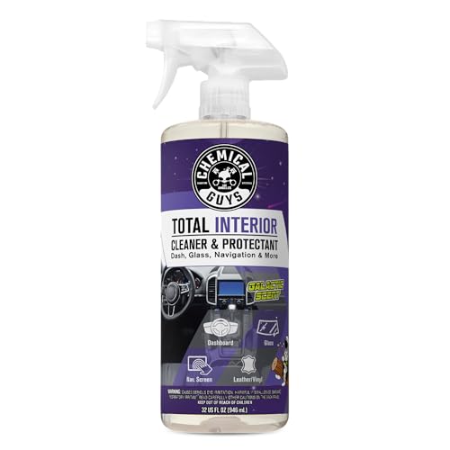 Chemical Guys Total Interior Cleaner & Protectant - 32 oz Galactic Scent All-in-One Car Interior Cleaner for Dash, Seats, Carpet, Glass, Vinyl, Leather, and Plastic - Cleans & Protects Every Surface - size: 32 Fl Oz (Pack of 1)