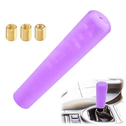 EZAUTO WRAP Purple Shift Knob Stick Frosted Matte Crystal Bubble Long Throw Gear Shifter 20cm - color: Matte Purple, size: 20cm
