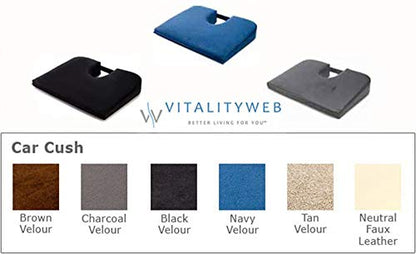 Seat Cushion (Black, Car Size 13x16 Extra Firm Foam Density) - color: Black, size: Car 13x16 FIRM
