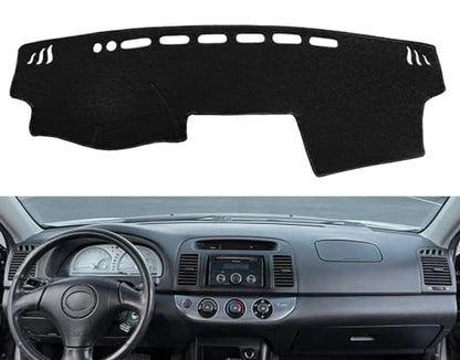Dash Cover Mat Custom Fit for Toyota Camry 2002 2003 2004 2005 2006 with Cutout for Sensors and Dash Speakers, Dashboard Cover Pad Carpet (02-06 Black) J40 - color: 02-06 black