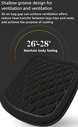 3D Decompression Car Seat Cushion Breathable and Comfortable Driver Seat Cushion Non-Slip Car Seat Pads for Car,Truck,SUV,Truck,Etc (Single piece, Wine red) - color: Wine Red, style: Single piece